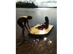 May long weekend in 2011. First time out all year. Water was a wonderful 8C.