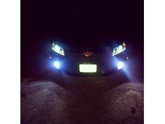 6000K HID low beams and the 30000K fog lights together